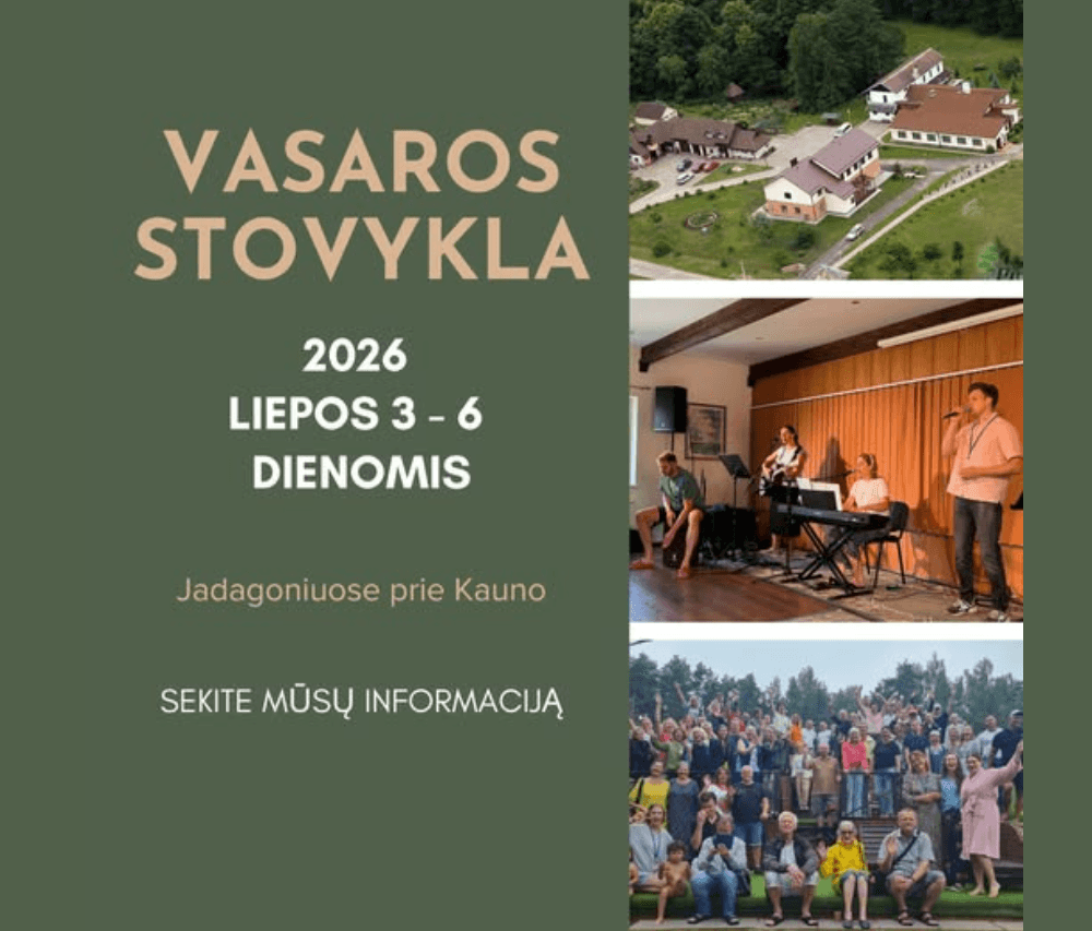 Vasaros stovyklos 2026 plakatas